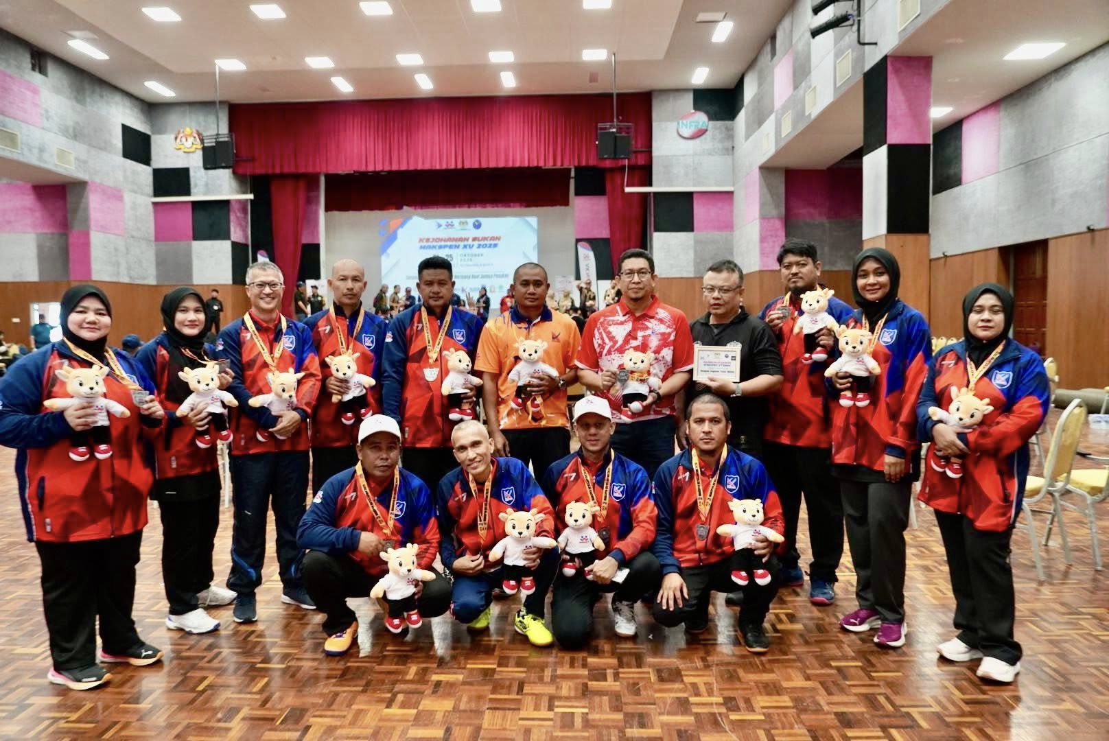 PASUKAN PING PONG KETENGAH CIPTA SEJARAH MARA KE PERINGKAT AKHIR TEMASYA SUKAN MAKSPEN XV