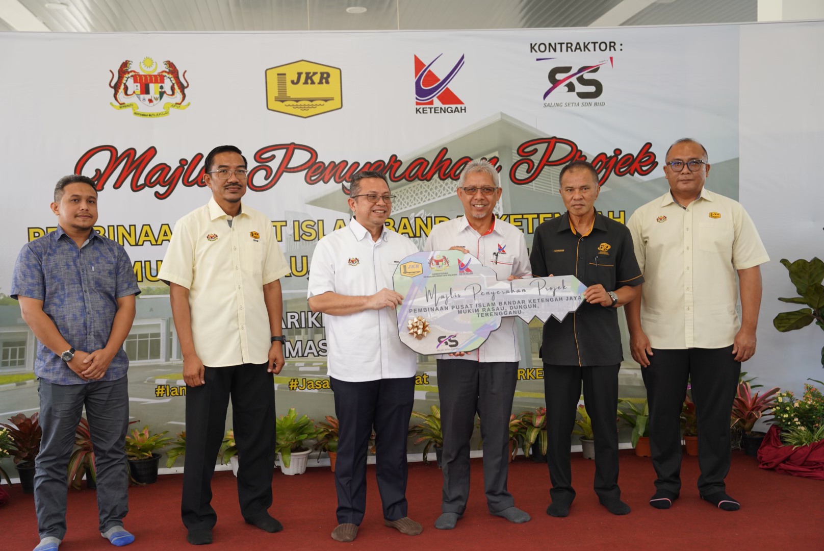 Pusat Islam Bandar Ketengah Jaya Siap Dibina, Diserahkan Secara Rasmi