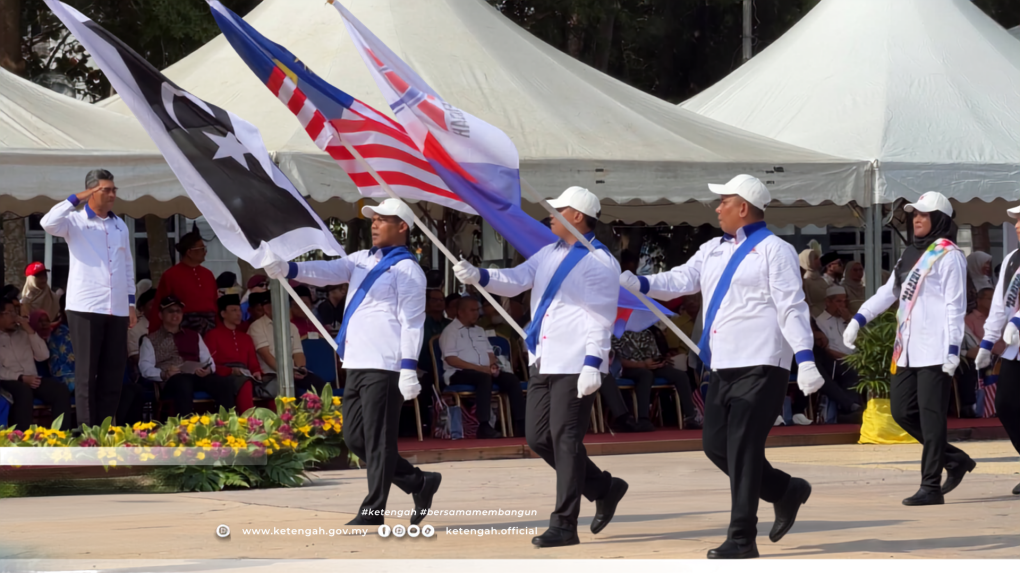 KETENGAH CONTINGENT DISPLAYS PATRIOTIC SPIRIT AND HIGH DISCIPLINE IN THE 69TH NATIONAL DAY PARADE AND MARCH-PAST AT THE TERENGGANU STATE LEVEL