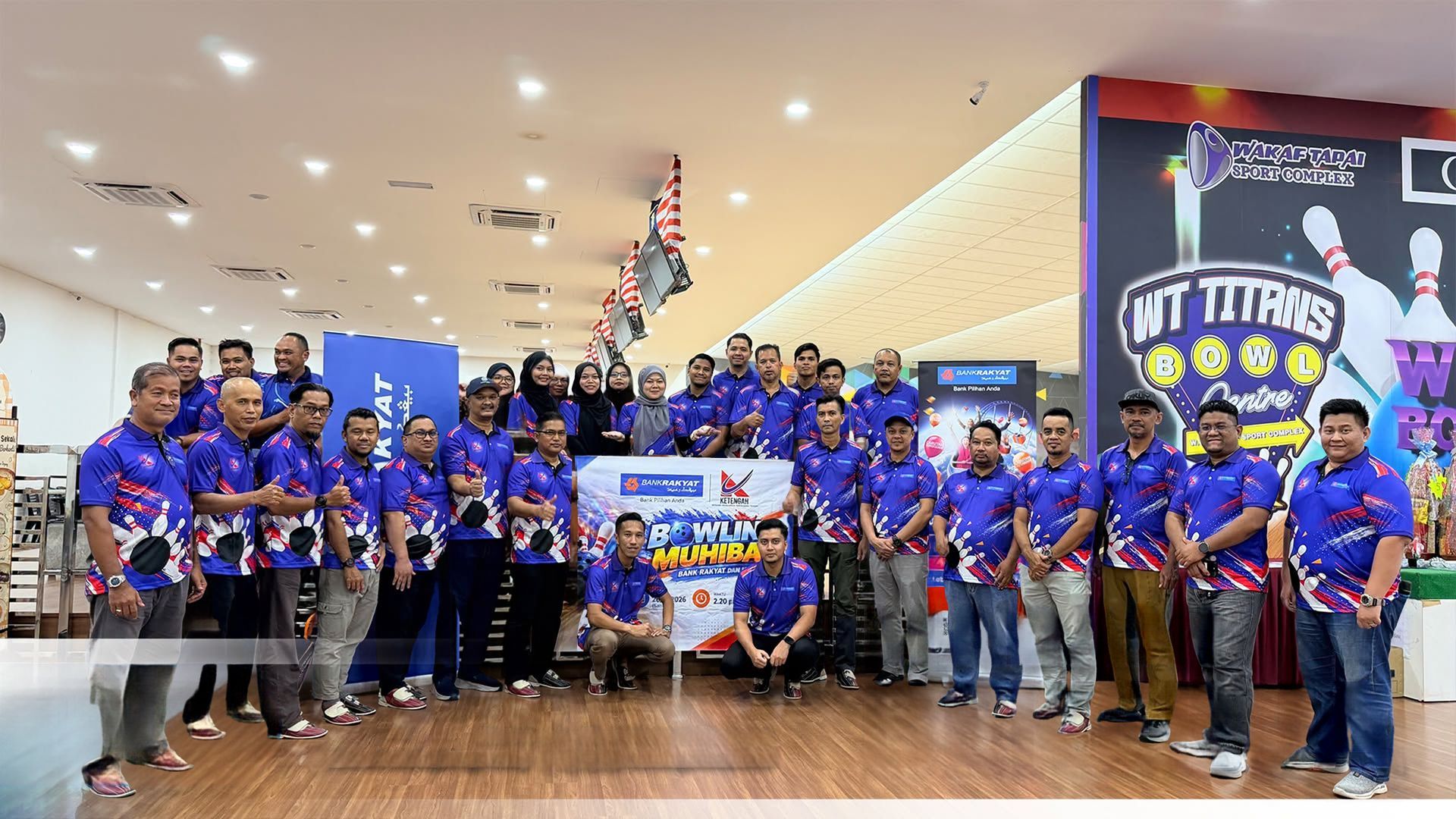 Pertandingan Bowling Muhibbah antara KETENGAH dan Bank Rakyat Cawangan Kuala Berang
