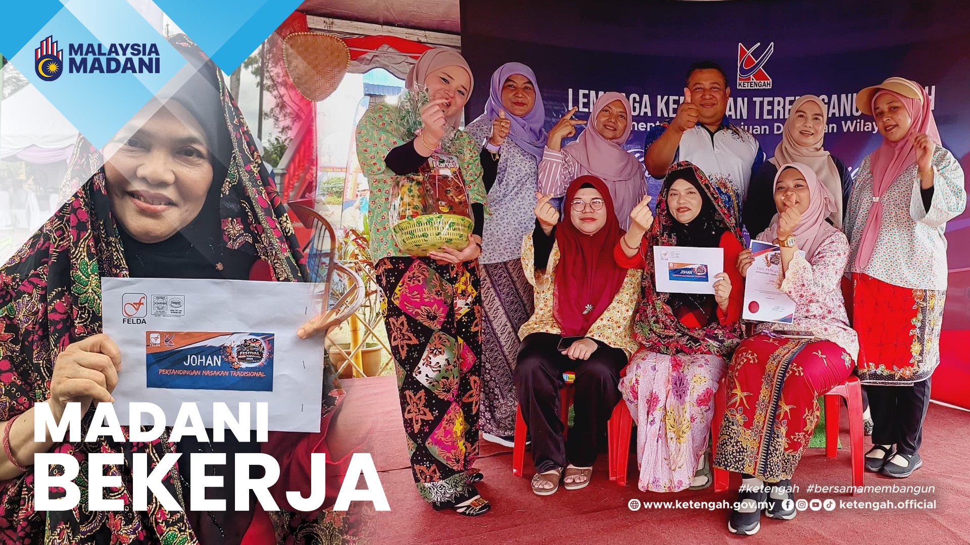 KETENGAH Ungguli Pertandingan Memasak Tradisional Sempena Karnival FELDA Terengganu 2026