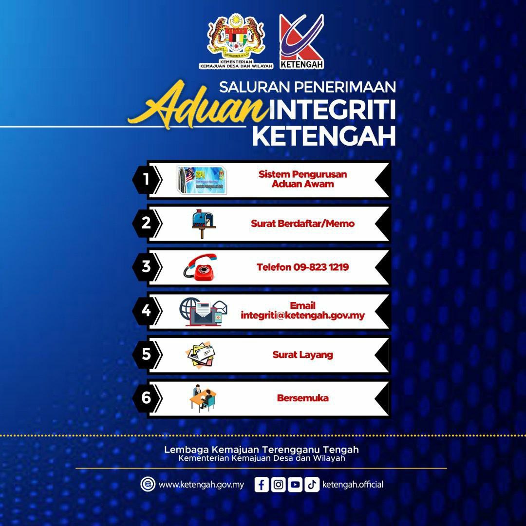 Poster Aduan Integriti KETENGAH